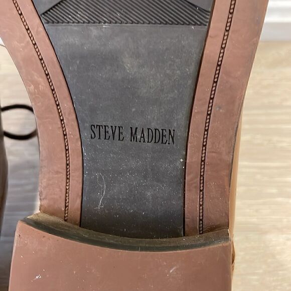 Steve Madden Brown Lace Up Shoes For Men, Size 8.5 - Picture 7 of 9